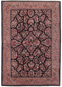  Itämainen Sarough Fine Matot Matto 198X280 Musta/Tummanpunainen (Villa, Persia/Iran)