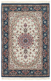 84X130 Isfahan Silkkiloimi Matot Matto Musta/Ruskea Persia/Iran 