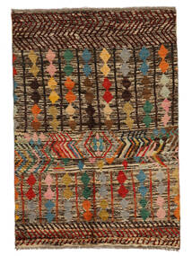 121X173 Moroccan Berber - Afghanistan Matto Moderni Käsinsolmittu Ruskea/Musta (Villa, Afganistan)