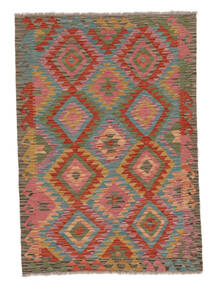 Kelim Afghan Old Style Matot Matto 100X150 Ruskea/Tummanpunainen (Villa, Afganistan)
