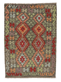 Kelim Afghan Old Style Matot Matto 105X145 Ruskea/Tummanpunainen (Villa, Afganistan)