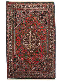  Persialainen Bidjar Matot Matto 93X145 Musta/Tummanpunainen (Villa, Persia/Iran)