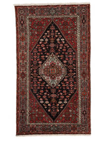  Persialainen Hamadan Matot Matto 125X220 Musta/Tummanpunainen (Villa, Persia/Iran)