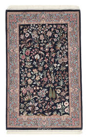  Persialainen Isfahan Silkkiloimi Matot 78X125 Musta/Tummanpunainen 